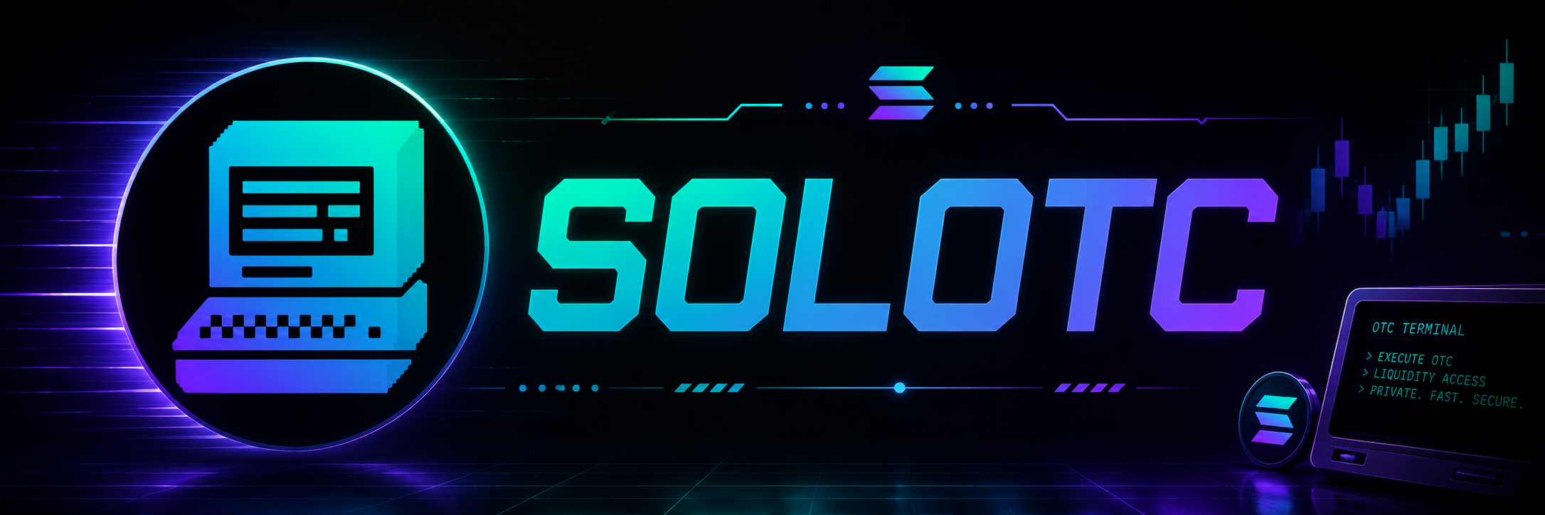 SOLOTC banner — Solana OTC terminal